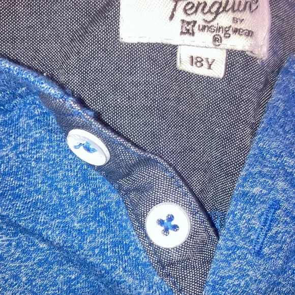 Penguin short sleeved Henley. Size 18 youth. Great condition. - Picture 3 of 5